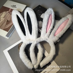 Diadema con Orejas de Conejo de Felpa para Adultos, Accesorios PARA EL Cabello de Lolita, <span class=keywords><strong>Lo</strong></span> Niang KC Beast, Novedad, Venta Al por Mayor - Product Image 3