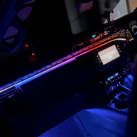 Éclairage ambiant LED 64 couleurs SJC pour Toyota Hilux 2015-2024 Modèles LHD/RHD Symphonie dynamique Kit d'éclairage ambiant K4