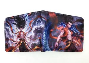 Portefeuille <span class=keywords><strong>pliant</strong></span> court The Devil Boy pour hommes et femmes en cuir PU Coin Clip Color Printing Card Bag Wallet - Product Image 6