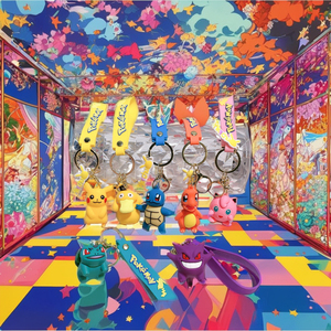 Portachiavi Personalizzato 3D in PVC Gomma a Forma di Pikachu Eevee, Anello Portachiavi <span class=keywords><strong>Anime</strong></span> per Chiavi Auto e Borse - Product Image 6