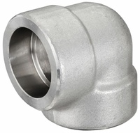 Forgé Low 3000 # /6000 #   Raccord de tuyauterie coudé à 90 degrés 45° en acier au carbone A105, soudable, NPT, résistant à la corrosion, 2 pouces DN50 ANSI B16.11