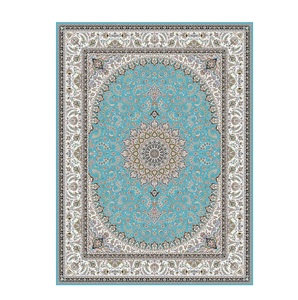 Alfombra de seda persa de gama alta, alfombra de área lujosa hecha a mano, textura suave, patrón intrincado fino, suave y duradero para el hogar - Product Image 1