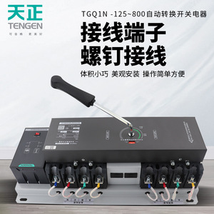 Interruptor de Transferencia Automática Tengen Tgq1n 4P Trifásico 250A Ip40 Para Uso Industrial - Product Image 4