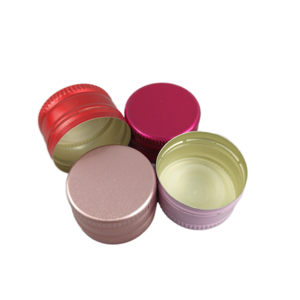 Aluminum Threaded Screw <strong>Cap</strong> with <strong>28*18mm</strong> Size Silk Screen Printed for <strong>Bottles</strong> - Product Image 1