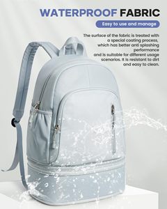 <b>Lightweight</b> Gym <b>Backpack</b> with Shoe Compartment & Wet Pocket for Men Women - Product Image 2