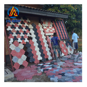 Các Cách Khuôn Patio Lát Đá Lát Sân Vườn Trang Trí Vỉa Hè Interlock Khuôn - Product Image 1