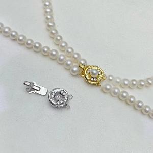 Accessoire en argent S925 pour la création de bijoux, style tendance, boucle perlée faite à la main, simple/double, pour chaîne de pull, collier, entretoises de bijoux MM - Product Image 1