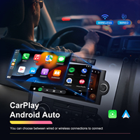Podofo 6.2 ''Autoradio 2 + 64G sans fil Carplay/Android Auto GPS/WiFi/BT/FM/RDS pour JEEP/Dodge/Chrysler 300C Dropshipping