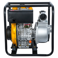 VISION DWP80 Pompe à eau portable agricole OEM à haut débit, moteur diesel auto-amorçant en aluminium de 3 pouces, 6 CV