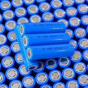 Penjualan laris Lithium Ion 18650 5C 3C 1C Icr 3.7V 2600mAh Li-ion baterai isi ulang pabrik durasi lama