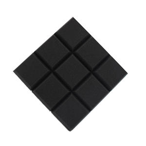 Material de pared de estudio de grabación de nueve rejillas ignífugo de alta densidad absorbente de sonido ambiental aislamiento acústico transpirable - Product Image 4