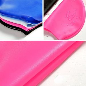<span class=keywords><strong>Gorro</strong></span> de baño para adultos de un solo color resistente al agua de silicona 100% con logotipo personalizado para deportes de natación <span class=keywords><strong>gorro</strong></span> de natación de Color puro de alta elasticidad - Product Image 6