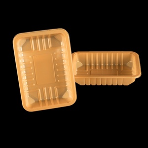 Barquette en plastique PP de qualité alimentaire, jetable, personnalisée, dorée, pour supermarché, pour œufs, fruits, viande, légumes, poisson, plats - Product Image 4