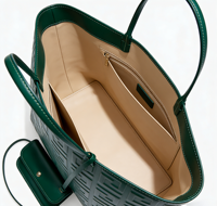 Ensemble de sacs fourre-tout de luxe en cuir PU vert foncé avec portefeuille assorti, sac à main de créateur géométrique gaufré, sac à bandoulière grande capacité