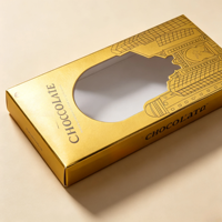 Boîtes à chocolat personnalisées avec fenêtre, conception gratuite, emballage pour barres chocolatées, boîte à chocolats personnalisée