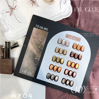 Nouveau Kit de Vernis à Ongles Gel UV Mini 10 Couleurs Milan pour l'Été, Non Toxique, Tendance, Personnalisé, Anti-Jaunissement, Effet Œil de Chat, pour Salons de Manucure