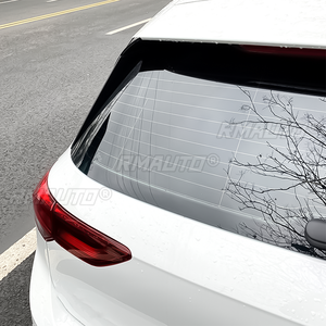 2 pièces Aileron latéral de fenêtre arrière pour Volkswagen Golf8 MK8 2020 - 2022 Noir brillant Accessoires de voiture - Product Image 4
