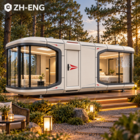 Capsule préfabriquée en aluminium de conception européenne K6, pour hôtel en forêt, bureau, location de vacances, complexe hôtelier