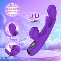 3 in 1 Damen Sexspielzeug mit 10 Flattern 10 Vibrieren & 10 Klopfen G-Punkt Vibratoren Klitoris Nippel Anal Stimulator Vibrator