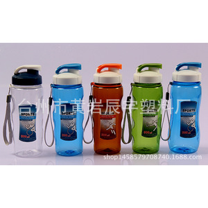 ขวดน้ำกีฬาพีซี ขนาด 600 มล. สำหรับเดินทาง ผู้ใหญ่ สีพื้น ผลิตที่ไถโจว - Product Image 5