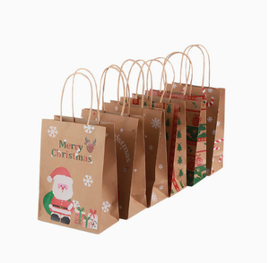 Sac cadeau de Noël au design premium, sac de fête créatif à motif de dessin animé, sac en papier pour festivals et événements, disponible en gros - Product Image 6