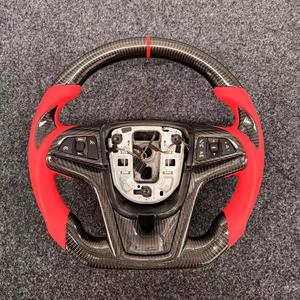 <span class=keywords><strong>Volant</strong></span> sport en fibre de carbone de haute qualité ZHOUCHI pour Chevrolet Camaro, <span class=keywords><strong>cuir</strong></span> rouge, durable, NOUVEAU design 2015- 3 branches - Product Image 1