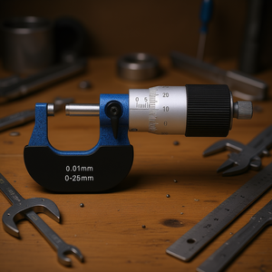 Fervi Centesimal External Micrometer 0-25mm 0.01mm Precision <b>Measurement</b> <b>Tool</b> - Product Image 3