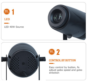40W LED Custom <strong>Image</strong> <strong>Gobo</strong> <strong>Projector</strong> Light 2-Color Gobos for Advertising Custom Logo <strong>Projector</strong> Light for Advertising - Product Image 3