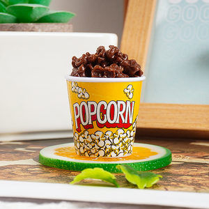 En gros, modèle de pop-corn créatif en plastique, jouet alimentaire amusant, tasse de pop-corn de simulation pour présentation - Product Image 5