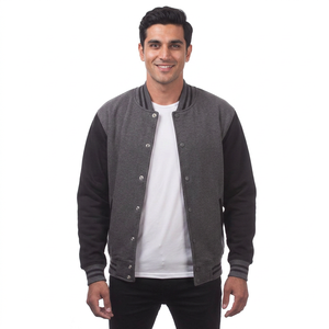 Custom Made Premium Quality Men's Varsity Jacket Long Sleeve & Wool Down Material New Condition Adult Size for Sale - Product Image 1