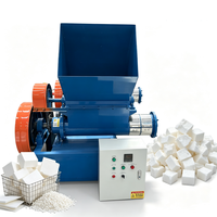 Machine à fondre la mousse EPS, fusionneuse verticale de polystyrène, machine de recyclage de déchets de polystyrène, de mousse EPE et de coton perlé