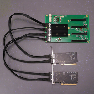 PEX88096 PCIe4.0 บอร์ดขยายมัลติ-GPU สำหรับ CMP 170HX เมนบอร์ดรองรับ 4GPU 5GPU RTX 4090 4080 3090 3080 2080Ti เซิร์ฟเวอร์ AI - Product Image 1
