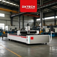 Machines de découpe laser à fibre haute puissance DXTECH Economy pour la découpe de diverses plaques minces avec plateforme d'échange