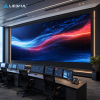 Écran LED intérieur P2.5 pour salle de surveillance de centre de commande avec économie d'énergie et installation fixe facile à entretenir