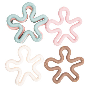 Jouet de dentition pour bébé en forme d'étoile, en silicone, de 0 à 24 mois, de qualité alimentaire, à mâcher pour les nourrissons - Product Image 2