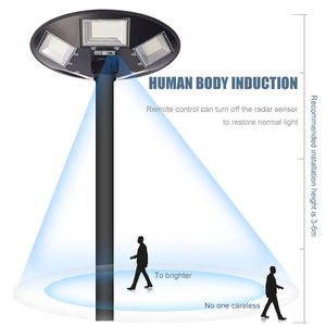 Alta eficiencia impermeable Ip66 inteligente nueva llegada precio al por mayor luz solar jardín Ufo luces solares parque al aire libre decorativo - Product Image 4
