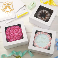 Boîte d'emballage de luxe en papier pour pâtisseries, macarons, éclairs, 6, 7, 8, 10 pouces, jetable
