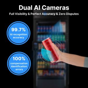 Distributeur automatique intelligent IA, kiosque numérique pour boissons et snacks, ouverture de porte avec système de paiement par carte, réfrigérateur à reconnaissance IA, technologie de pointe - Product Image 3