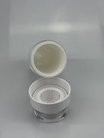 Bouteille de rangement double couche en acrylique haut de gamme vide pour suppléments, poudres d'herbes et capsules de vitamines