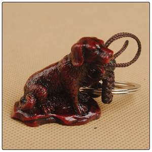 Portachiavi con Statuetta di <span class=keywords><strong>Cane</strong></span> Feng Shui Cinese, Portachiavi con Segni Zodiacali, Regalo per Amici, Donna, <span class=keywords><strong>Uomo</strong></span>, Gioielli, Portachiavi per Auto - Product Image 3