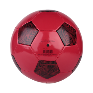 CJ Sports Size 5 Soccer Ball Yellow <b>Red</b> PVC Material Durable 410-450g Machine Stitched <b>Football</b> All Ages Training/Match - Product Image 2