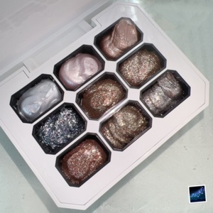 Palette de 9 Couleurs de Vernis Gel Pailleté pour <span class=keywords><strong>Nail</strong></span> <span class=keywords><strong>Art</strong></span>, Collection <span class=keywords><strong>Dégradé</strong></span>, Vernis Gel Peinture pour Ongles DIY - Product Image 3