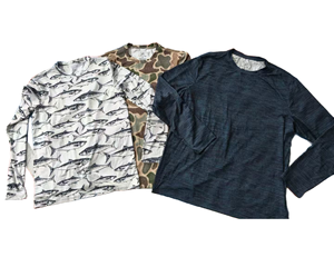 เสื้อผ้าสำหรับตกปลาผ้าคอตตอนแห้งเร็วเสื้อผ้าป้องกันรังสี UV สำหรับตกปลาเครื่องแต่งกายแนวอเมริกัน - Product Image 1