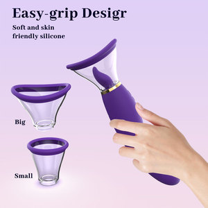Jouet vibrant 3-en-1 pour stimulation mammaire, clitoridienne et orale, vibromasseur point G, langue vibrante, silicone ABS, rechargeable USB, pour adultes - Product Image 5