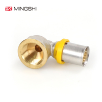 Raccord en laiton multijaw Male Tee multilayer pex al pex pipe fittings