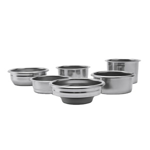 أدوات باريستا: فلتر قهوة إسبريسو 51/54/58 ملم، حامل فلتر بدون قاع لـ 1/2/4 أكواب، أوعية مسحوق من الفولاذ المقاوم للصدأ - Product Image 2