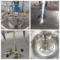 Homogénéisateur Mélangeur Réservoir avec enveloppe Chauffage électrique Réservoir de mélange en acier inoxydable 500L 1000L Réservoir en acier inoxydable avec agitateur