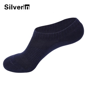 Terry Pad plata antimicrobiano antibacteriano <span class=keywords><strong>de</strong></span> corte bajo deporte algodón mujeres tobillo Calcetines - Product Image 6