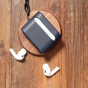 Funda de Cuero Genuino Premium Hecha a Mano para <span class=keywords><strong>AirPods</strong></span> Pro <span class=keywords><strong>3</strong></span>, Estilo Lujoso, Funda Protectora Completa para Auriculares <span class=keywords><strong>AirPods</strong></span> - Product Image 5
