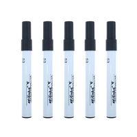 Marqueur de peinture écologique pour enfants, pointe fine 6 mm, lavable, permanent, pour tissu, 12 couleurs, effaçable à sec et à l'eau